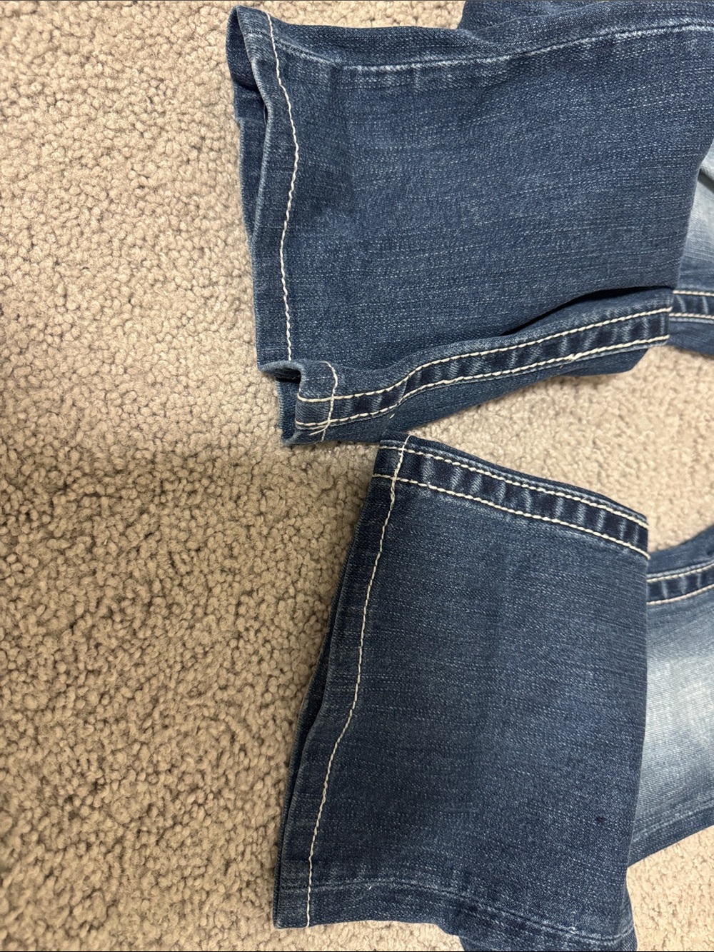 Miss Me Blue Bootcut Jeans with Contrast Stitching - Picture 2 of 4